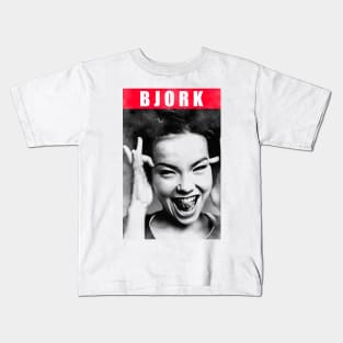 Björk - Vintage 80s // Watercolor Design Kids T-Shirt